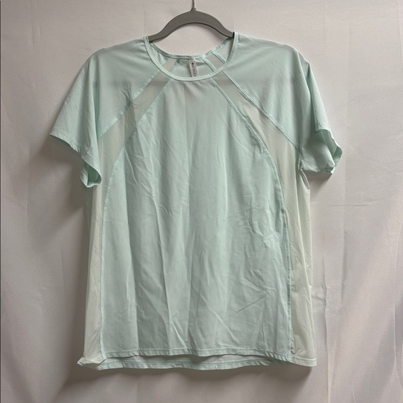 Athleta Ultimate Hybrid Tee Oasis Blue Size Medium - Picture 3 of 6